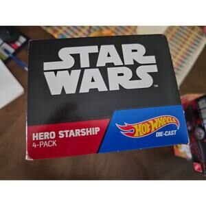 Star Wars/Hot Wheels HERO STARSHIP 4 pack  DIE CAST